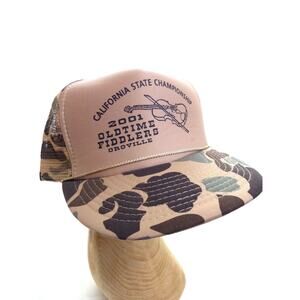 California State Championship 2001 Oldtime Fiddlers Trucker Hat Oroville CA